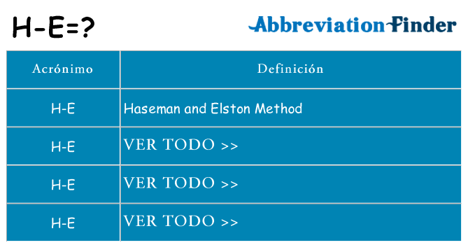 ¿Qué quiere decir h-e