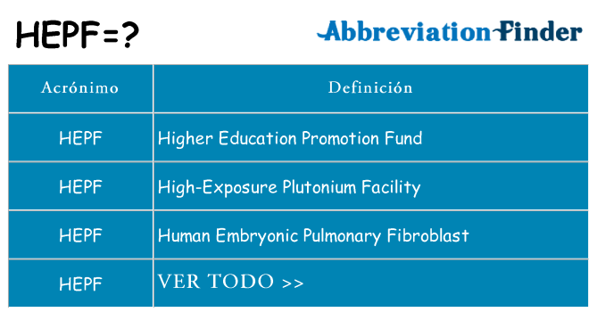¿Qué quiere decir hepf