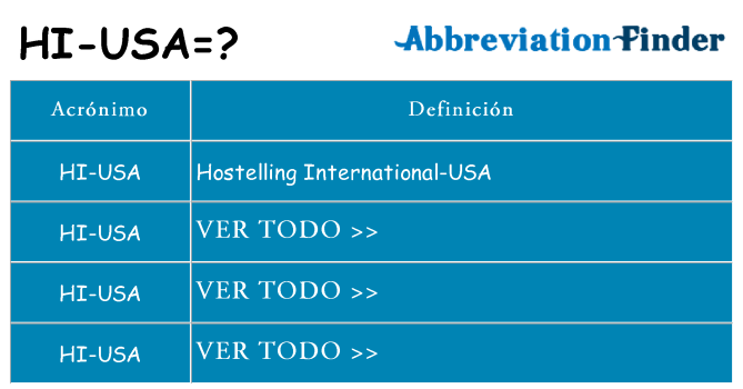 ¿Qué quiere decir hi-usa