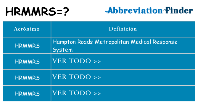 ¿Qué quiere decir hrmmrs