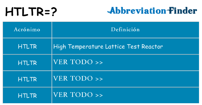¿Qué quiere decir htltr
