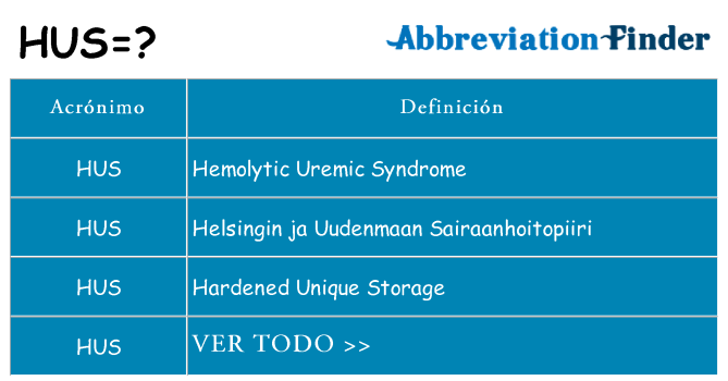 ¿Qué quiere decir hus