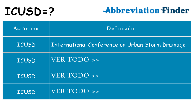 ¿Qué quiere decir icusd