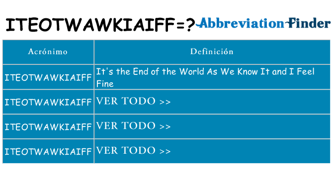 ¿Qué quiere decir iteotwawkiaiff