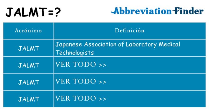 ¿Qué quiere decir jalmt