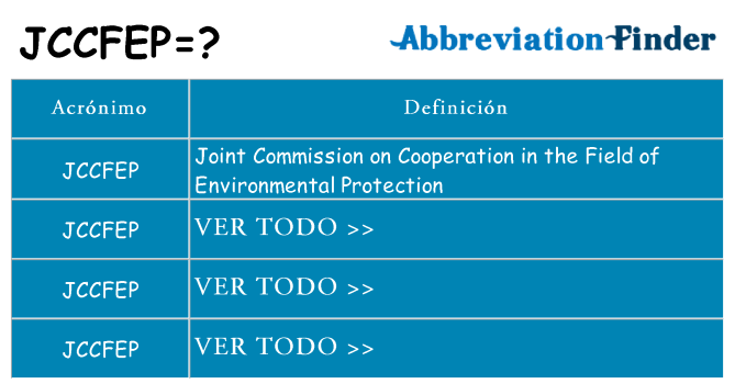 ¿Qué quiere decir jccfep
