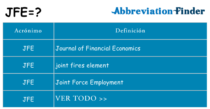 ¿Qué quiere decir jfe