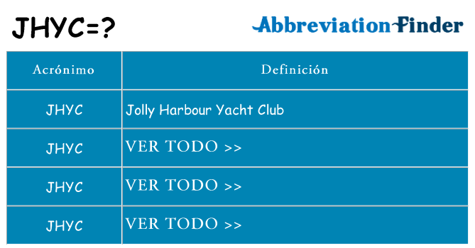 ¿Qué quiere decir jhyc