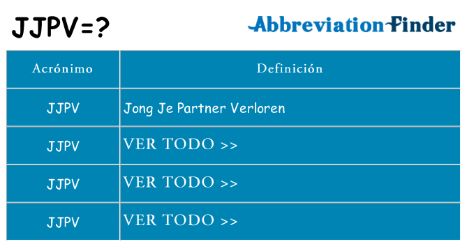 ¿Qué quiere decir jjpv