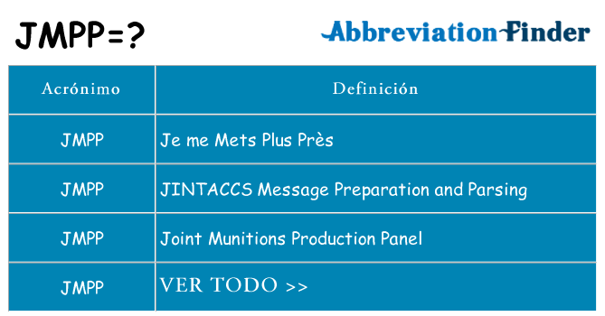 ¿Qué quiere decir jmpp