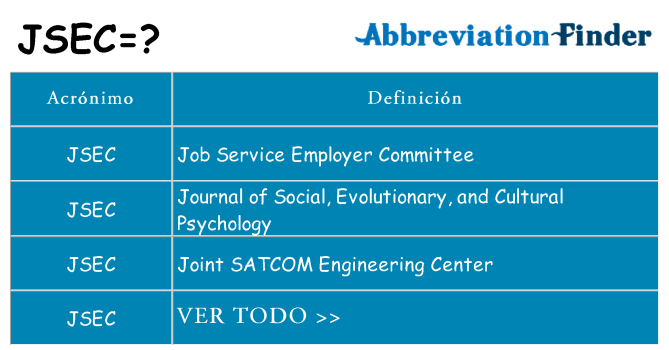 ¿Qué quiere decir jsec