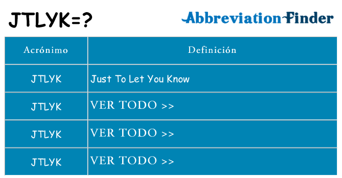 ¿Qué quiere decir jtlyk