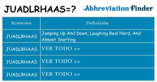 ¿Qué quiere decir juadlrhaas