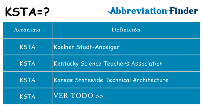 ¿Qué quiere decir ksta