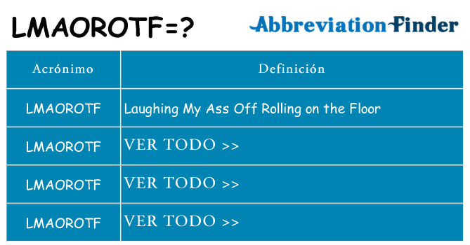 ¿Qué quiere decir lmaorotf