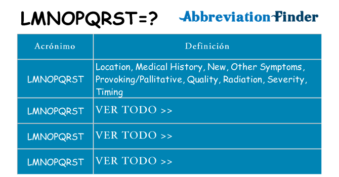 ¿Qué quiere decir lmnopqrst