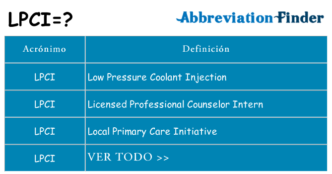 ¿Qué quiere decir lpci