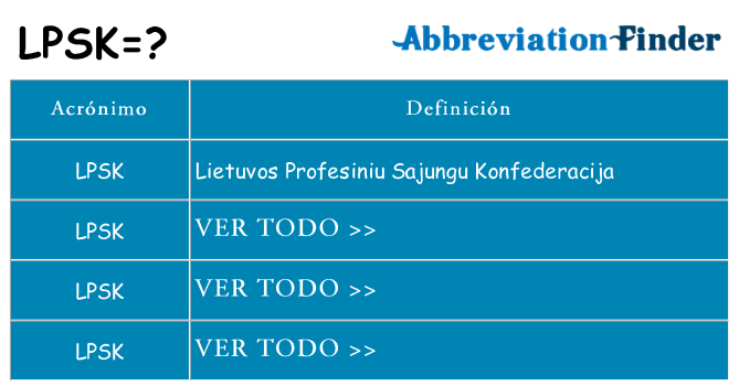 ¿Qué quiere decir lpsk