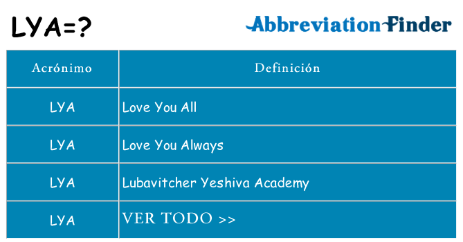 ¿Qué quiere decir lya