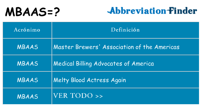 ¿Qué quiere decir mbaas