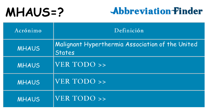 ¿Qué quiere decir mhaus