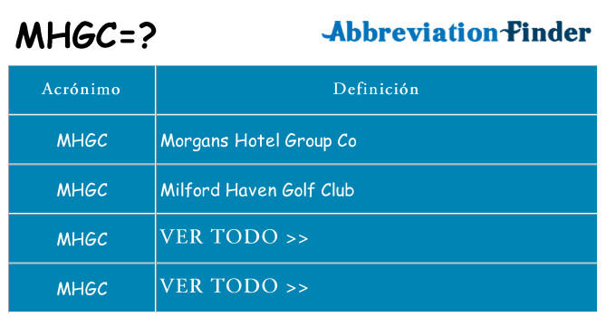 ¿Qué quiere decir mhgc