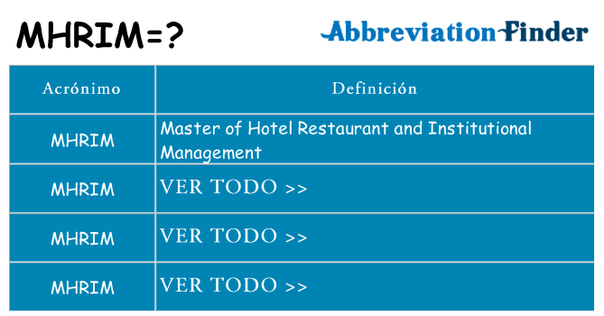 ¿Qué quiere decir mhrim