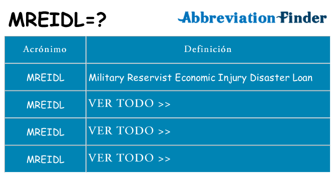 ¿Qué quiere decir mreidl