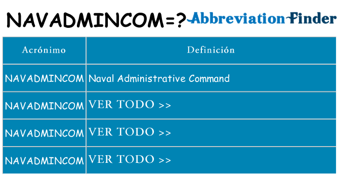 ¿Qué quiere decir navadmincom
