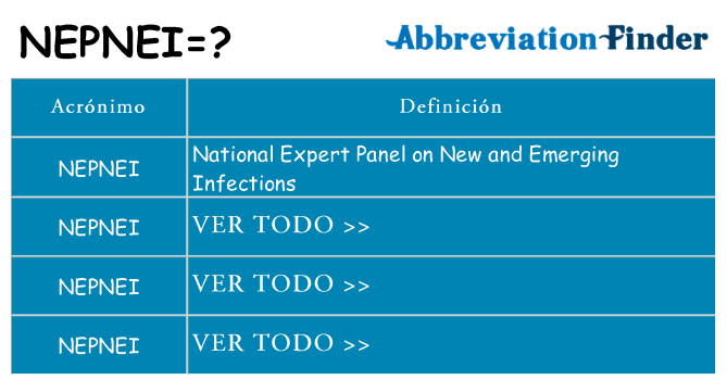 ¿Qué quiere decir nepnei