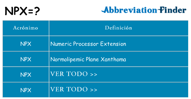 ¿Qué quiere decir npx