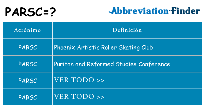 ¿Qué quiere decir parsc