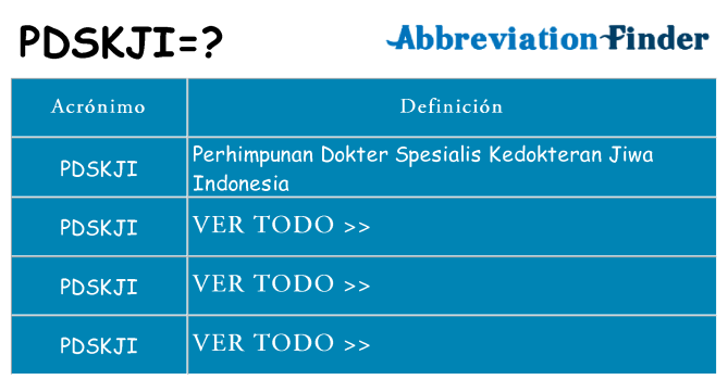 ¿Qué quiere decir pdskji