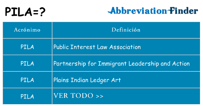 ¿Qué quiere decir pila