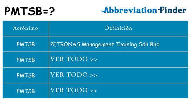 ¿Qué quiere decir pmtsb
