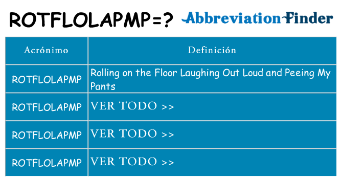 ¿Qué quiere decir rotflolapmp