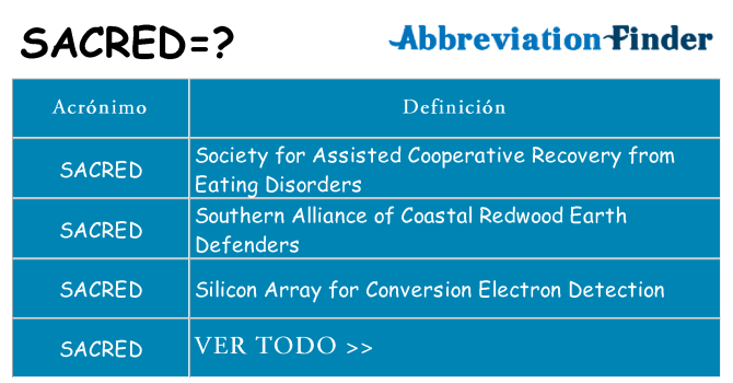 ¿Qué quiere decir sacred