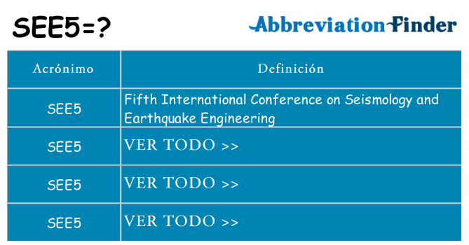 ¿Qué quiere decir see5