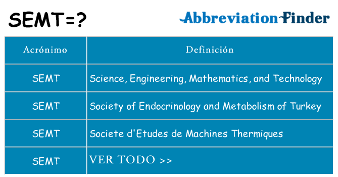 ¿Qué quiere decir semt