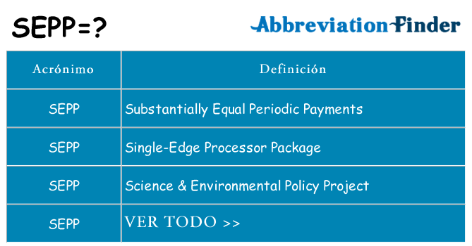 ¿Qué quiere decir sepp