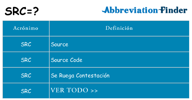 ¿Qué quiere decir src