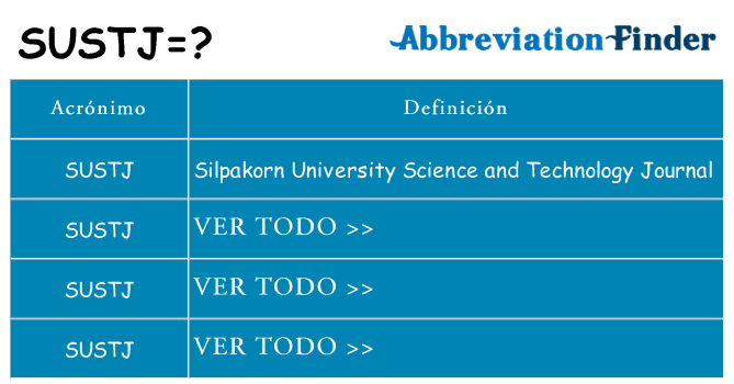 ¿Qué quiere decir sustj