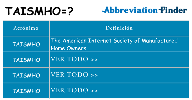 ¿Qué quiere decir taismho