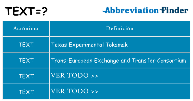 ¿Qué quiere decir text