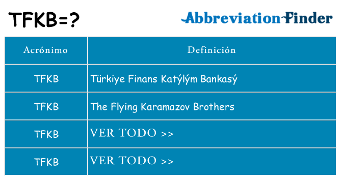 ¿Qué quiere decir tfkb