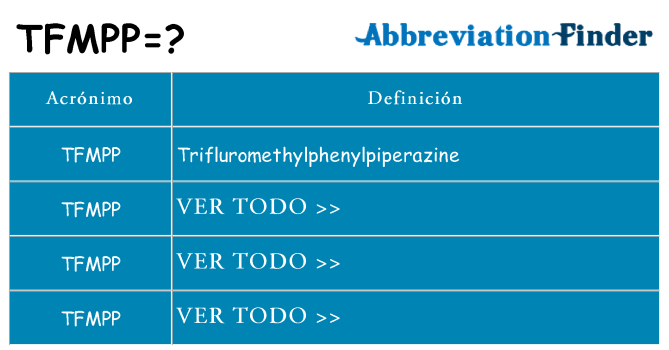 ¿Qué quiere decir tfmpp