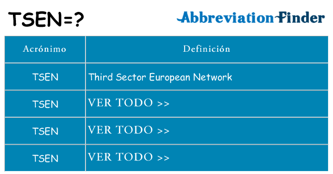¿Qué quiere decir tsen