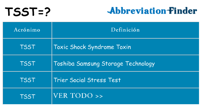 ¿Qué quiere decir tsst