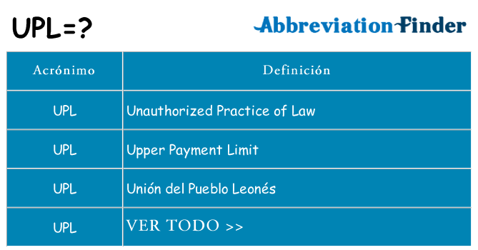 ¿Qué quiere decir upl