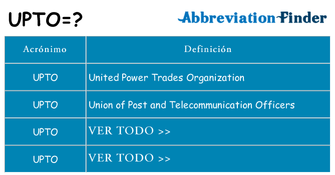 ¿Qué quiere decir upto